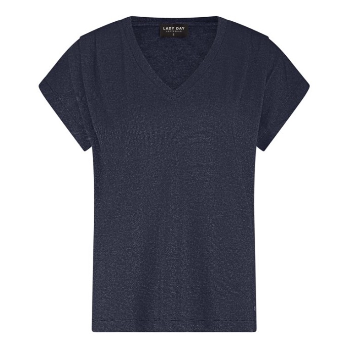 Lady Day Shirt Kathy Marine blue zilver